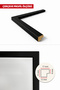إطار ملصق بإطار خشبي أسود مقاس 21 × 30 سم، إطار فارغ، BLACK-FRAME-21X30 - 5