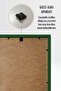 إطار ملصق بإطار خشبي أخضر مقاس 30 × 42 سم، إطار فارغ، GREEN-FRAME-30X42 - 4