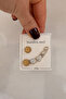 316 L Stainless Steel Earring Set |   Minimal Women's Earring Set |   Minimalist Gold Multiple Earrings