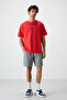 Fiesta Cotton Thick Surface Textured Oversize Fit Printed Men's T-Shirt - 88365 - 2