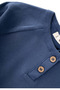 Men's Basic Set with Raglan Sleeve Placket 1-5 Years Indigo Blue - 4
