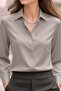 Dubai Crepe Fabric Shirt - Ash Gray - 2