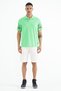 Water Green Sleeve Print Detailed Polo Collar Standard Form Men's T-shirt - 88240 - 3