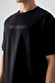 Black Cotton Thick Soft Textured Oversize Fit Printed Men's T-Shirt - 88374 - 3