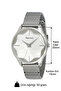 Silver Steel Mesh Cord Steel Case Women Wrist Watch Fc.13666H.02 Sdfer105 - 4