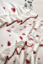 Double Duvet Cover Set 100% Cotton Red Heart Decorated Overlocked Ruffled - 3