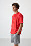 Fiesta Cotton Thick Surface Textured Oversize Fit Printed Men's T-Shirt - 88365 - 4
