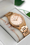 Steel Cord & Case Women Wrist Watch, 3Atm Water Resistant Rose Sdfer174 - 2