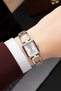 Steel Cord Steel Case Women Wrist Watch Silver-Rose Sdfer187 - 2