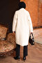 Cream Single Button Angora Soft Knit Cardigan - 5