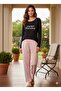 Ring Viscose Fabric Women's Pajama Set - 2