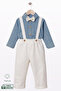 Muslin Long Sleeve Trousers Baby Boy Romper / 9 - 24 Months