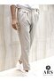 Ars Magi̇c Box New Season Cotton Baggy Double Pleated Comfortable Cut and Metal Buckle Standard Size Pants - 3