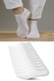 12 Pairs of Women's White Cotton Bootie Socks, Economical Price Daily Use Set
