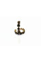 Kadim Sevda Toi Et Moi Stone Hematite Zircon Stone Hoop Earrings - 2