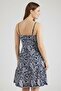 Women Textured Mini Dress, Multicolor - 3