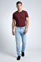 Men Slim Fit Washed Stretchable Denim, Light Blue - 3
