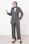 Side-Tie Jacket Set Smoked