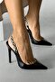 Reiko Stone Detailed Black Patent Leather