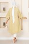 Oval Cut Hijab Shirt Tunic Yellow - 3
