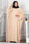 Ceyda Tesettür Abaya Cream - 3