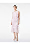 Sleeveless Crew Neck Layered Midi Chiffon Dress