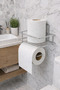 Wclik Decorative Toilet Paper Holder with Silver Shelf - 2