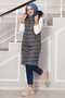 Hooded Inflatable Vest Smoked