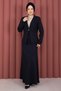 Business Blazer Jacket Skirt Two-Piece Suit Navy Blue - 3