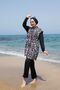 Full-Length Zipper, Adjustable Waist, Hijab-Friendly Swimsuit -133 - 4