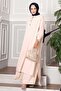 Half Buttoned Long Hijab Double Suit Stone - 3