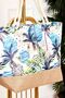 Patterned Straw Detailed Beach Bag -133 - 2