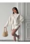 ANNA Mini Elbise 3087 - Beyaz - 4