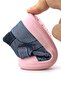 Shaun Genuine Leather Navy Blue Glitter Velcro Anatomical Baby Sandals - 5