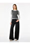 Slim Fit Long Sleeve Color Block Crew Neck T-Shirt - 2