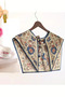 Artistic Authentic Patterned Cream & Coral Shoulder Shawl | Royal Paisley Style Luxury Scarf Collar: - 2