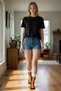 Chicken Leg Patterned Funny Design Cotton Pairs of Knee-Length Women's Socks - 5