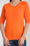 Women's V-Neck Batwing Sleeve Knitwear Blouse Standard Size - 4