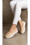 Women's Beige Modern Buckled Casual Leather Ballet Flats Shoes 3cm Byndbey01 - 5