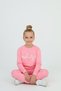 Pink'Perfectly' Printed Girls' Tracksuit Set - 3
