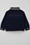 Girl's Jean Jacket with Collar & Bottom Gusset, Pocket Flap Detail, Ages 3-7, Dark Blue - 5