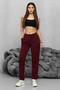 Women's High Waist Lycra Stretchy Carrot Cut Fabric Pants - 7