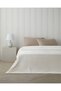 Shiny Lines Supersoft Double Blanket with Shiny Lines 200X220 cm Cream