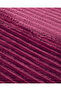 Modern Line Striped Super Soft Double Blanket 200X220 cm Plum - 3