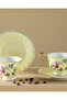 Vanilla New Bone China 4 Piece Coffee Cup Set for 2 Persons 90 Ml Light Yellow - 2