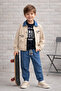 Boys' Gabardine Jacket and Jogger Pants 3-Piece Festive Suit
