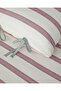 Cool Stripe Yarn-Dyed Double Duvet Cover Set Burgundy-Green - 5