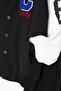 Black Letter Embroidered College Jacket Boys' Tracksuit Set 21222 - 7