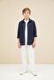 Navy Blue Boys' Shirt and Trousers 2-Piece Set 20435