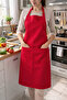 Chef's Apron 70X80 Stain-Resistant Waterproof Fabric for Cafe Restaurant Patisserie Butcher Hairdresser
